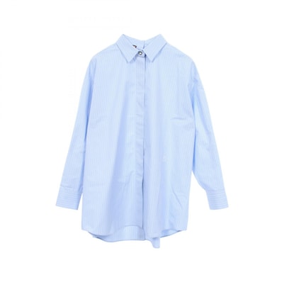 グッチ GUCCI ストライプ 長袖 衣料品 トップス コットン レディース ブルー系 / ホワイト系 【中古】