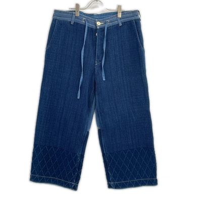 ポータークラシック インディゴブルー 刺し子 KENDO 剣道 PANTS パンツ M