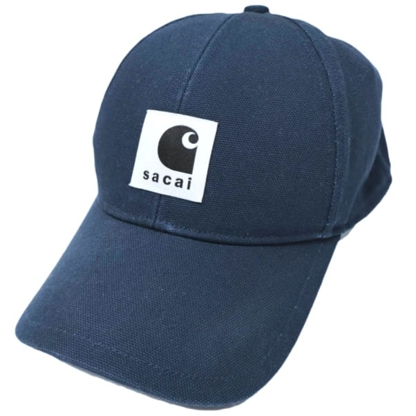 sacai x carhartt WIP サカイ カーハート ワークインプログレス 26SS 別注 日本製 Duck Cap ダック ベースボールキャップ 26-01093S ONE SIZE Blue 6パネル 帽子 g28276