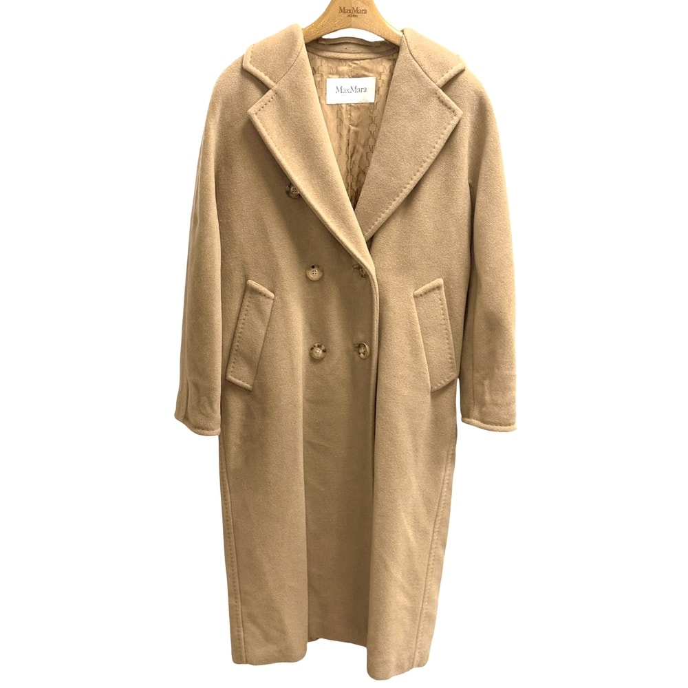 MAX MARA マックスマーラ コート アイコンコート オーバーサイズ アパレル 服 ブラウン 茶 34 101801 キャメル ウール カシミヤ レディース 秋 冬【中古品】