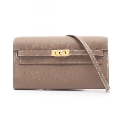 エルメス HERMES ケリートゥーゴー ショルダーバッグ バッグ レザー カーフ(牛革) ヴォーエプソン ヴォーエプソン エトゥープ レディース グレー系 【中古】