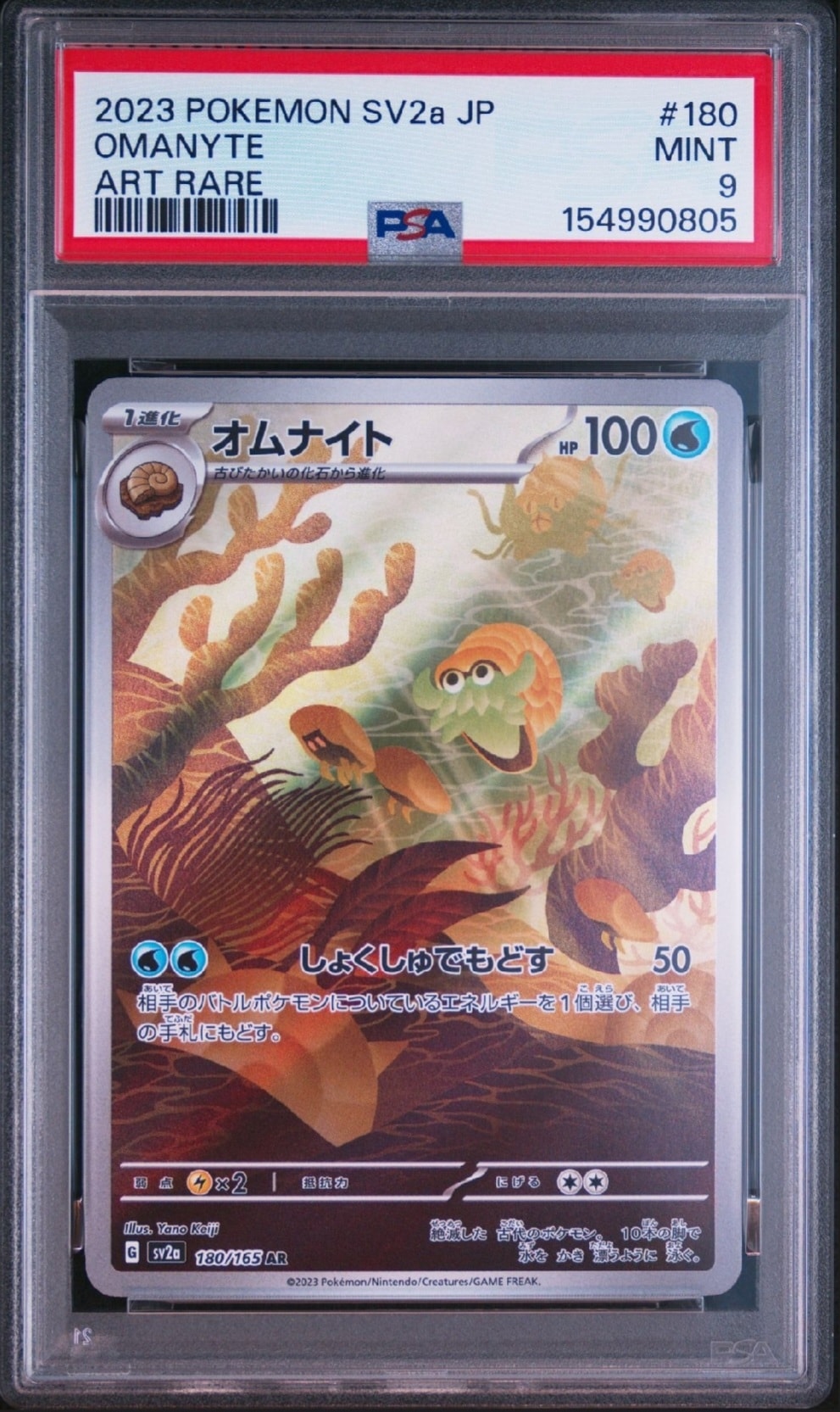 オムナイト AR[SV2a 180/165](強化拡張パック「ポケモンカード151」)