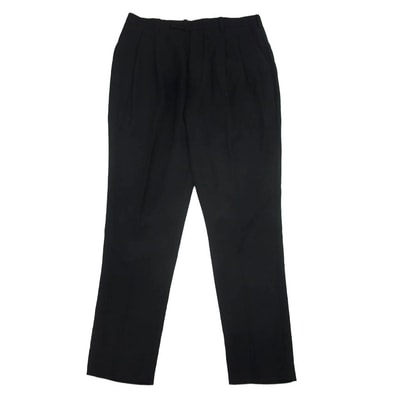LAD MUSICIAN ラッドミュージシャン パンツ 2120-553 2Tuck Jodhpurs Slim Slacks 2タック スラックス ブラック系 42【中古】