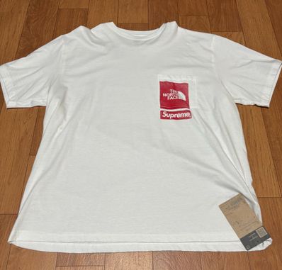 Supreme x The North Face Printed Pocket Tee "White"