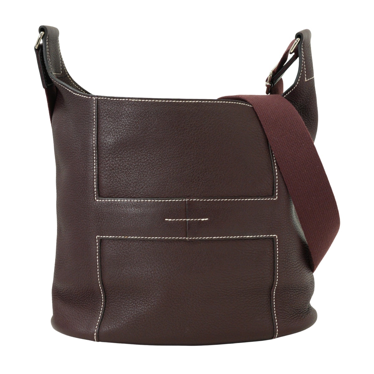 HERMES エルメス ショルダーバッグ グッドニュース PM ルージュアッシュ トリヨンクレマンス シルバー金具 □L刻印 SAランク【中古】