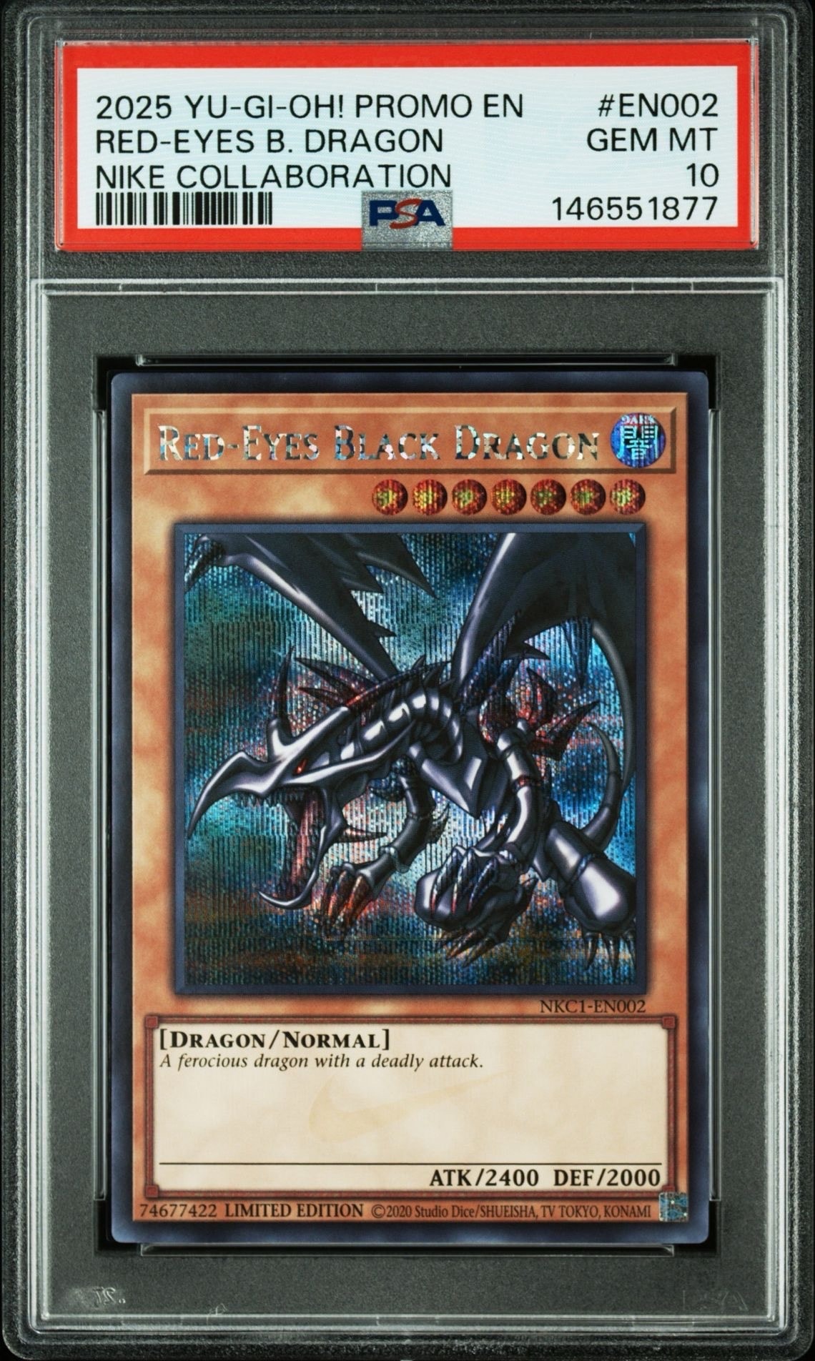 真紅眼の黒竜 SE [NKC1-EN002](遊戯王 x ナイキ エアーマックス 95 QS エアーマッスル House of Duel - 童実野町決闘遊戯館 限定プロモ) 