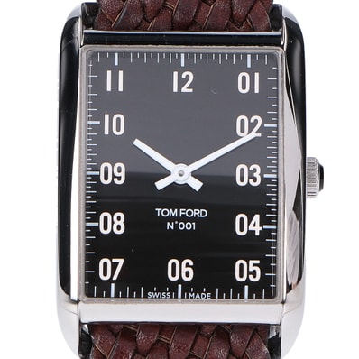 トムフォード 【美品】TFT001003 LARGE レクタンギュラー クオーツ