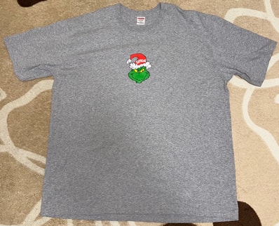 Supreme Grinch Tee "Heather Grey"