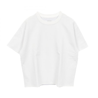 ボッテガヴェネタ BOTTEGA VENETA ダブルレイヤー カットソー 衣料品 トップス コットン レディース ホワイト系 【中古】