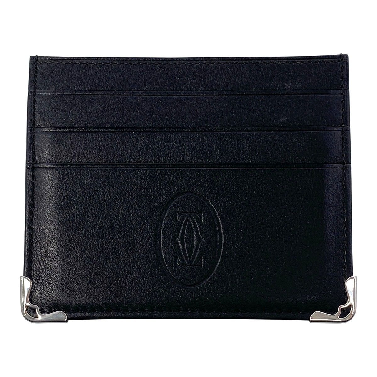 CARTIER カルティエ マスト カードケース ブラック  メンズ【中古】