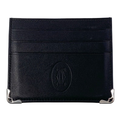 CARTIER カルティエ マスト カードケース ブラック メンズ【中古】