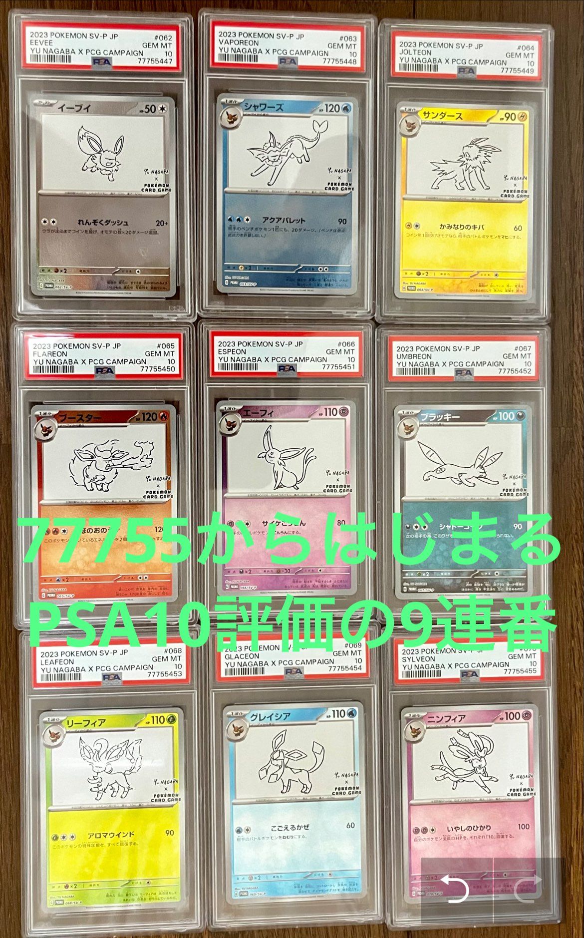 ポケモンカードゲーム YU NAGABA × ポケモンカードゲーム イーブイズ 全種セット: プロモ [SV-P ](「YU NAGABA×ポケモンカードゲーム」プロモーションカード「SV-P」)