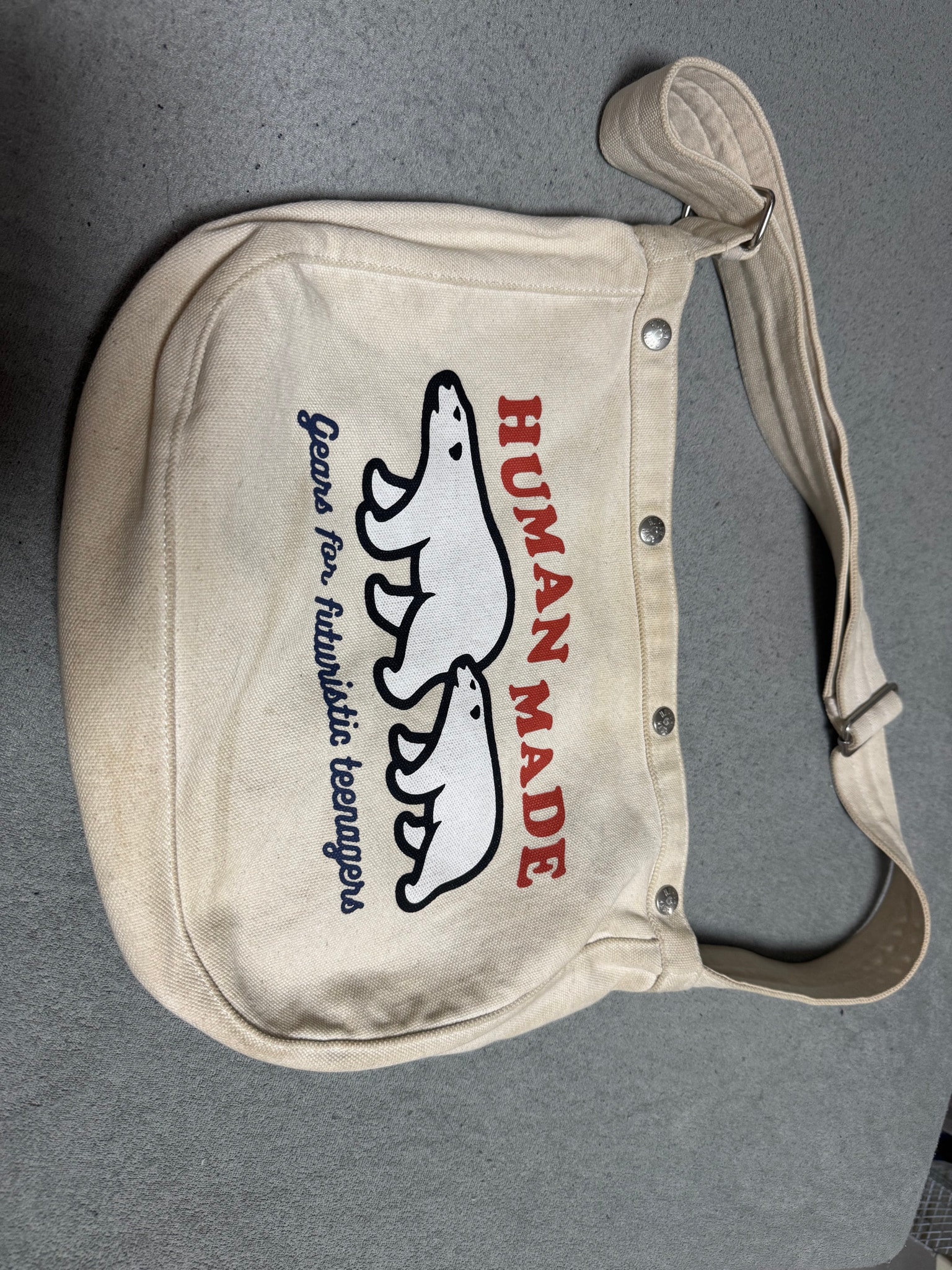 HUMAN MADE Paperboy Bag "White"