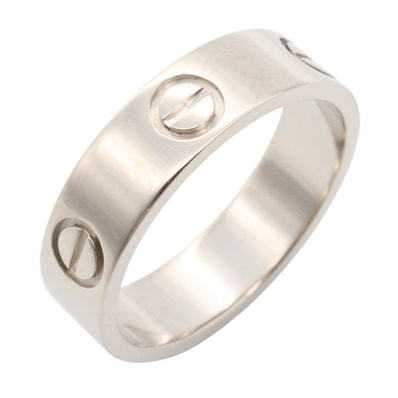 カルティエ CARTIER ラブリング リング・指輪 ジュエリー K18WG(ホワイトゴールド) メンズ レディース シルバー系 B4084700 【中古】