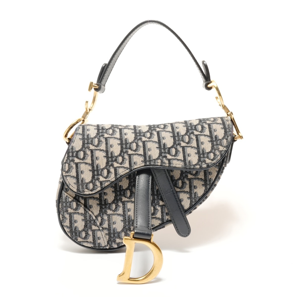 ディオール Dior トロッター キャンバス サドルバッグ ハンドバッグ【中古】