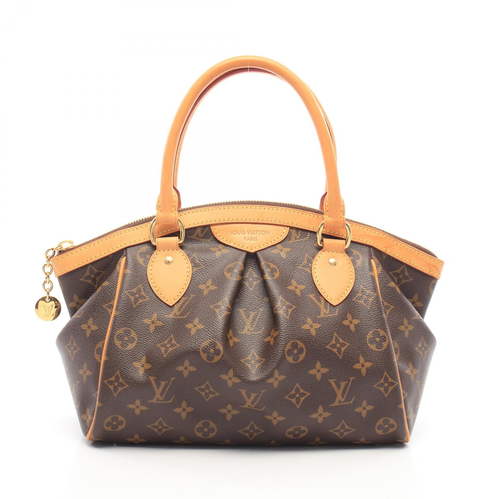 ルイ・ヴィトン LOUIS VUITTON ティヴォリPM モノグラム ハンドバッグ バッグ PVCコーティングキャンバス レザー レディース ブラウン系 M40143 【中古】