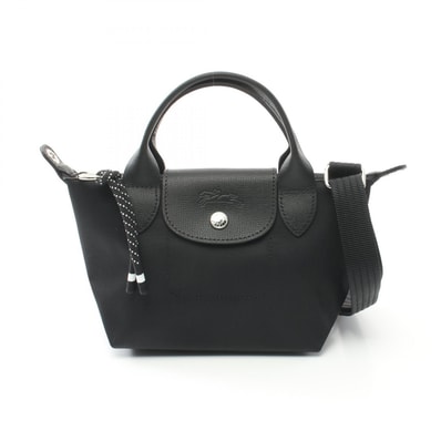 ロンシャン Longchamp ル プリアージュ エナジー XS 2WAY ハンドバッグ バッグ キャンバス レザー レディース ブラック系 L1500HSR001 【新品】