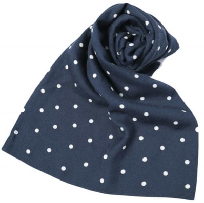 RRL ダブルアールエル イタリア製 POLKA DOT STOLE MADE IN ITALY ポルカドットストール NAVY Double RL g27486