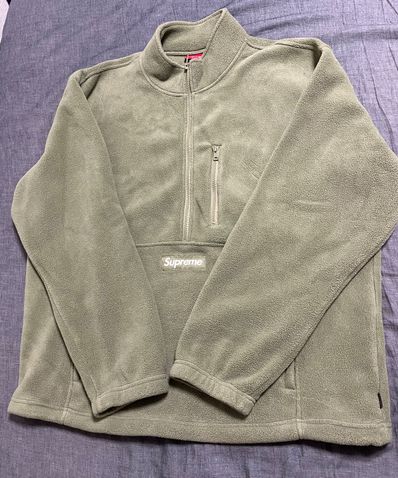 Supreme Polartec Half Zip Pullover "Light Olive"