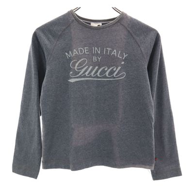 GUCCI グッチ イタリア製 長袖 Tシャツ 10 グレー ロンT