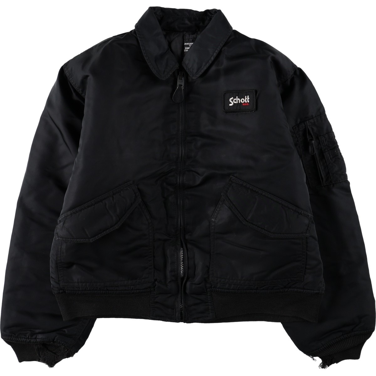 古着 民間品 ショット SCHOTT CWUタイプ 中綿入り ミリタリー フライトジャケット メンズXL相当/eaa680477