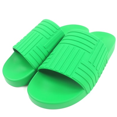 未使用品 ボッテガヴェネタ
サンダル SLIDER SANDAL グリーン メンズ 43 690105