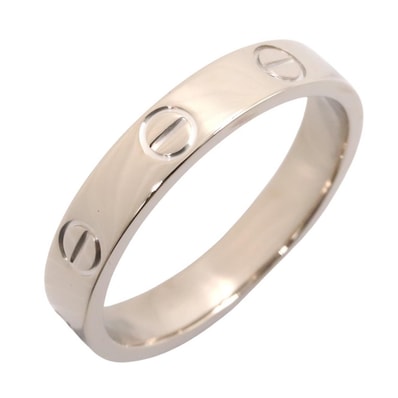 カルティエ CARTIER ミニラブ リング リング・指輪 ジュエリー K18WG(ホワイトゴールド) レディース シルバー系 B4049653 【中古】