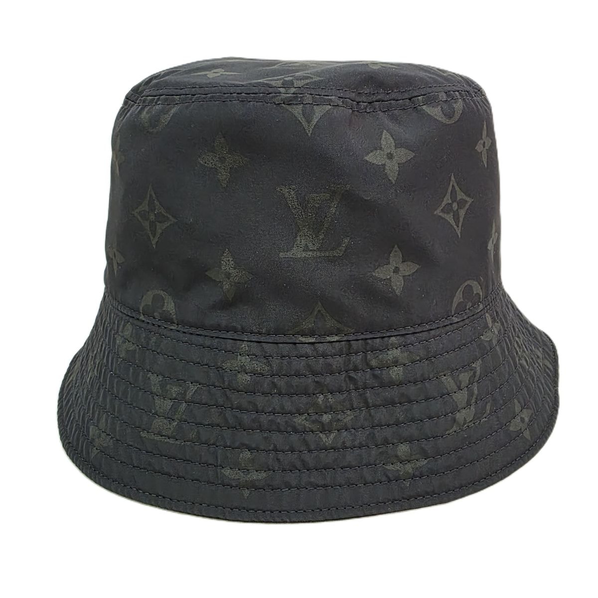 LOUIS VUITTON ルイ・ヴィトン バケットハット・モノグラム ブラスト 撥水加工 リバーシブル モノグラム ハット M5273L ナイロン ブラック 【中古】