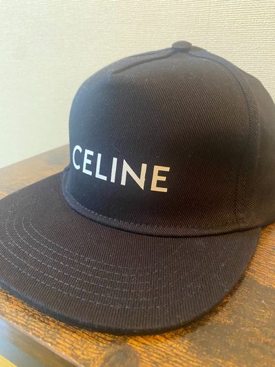 CELINE Baseball Cap In Cotton "Black"