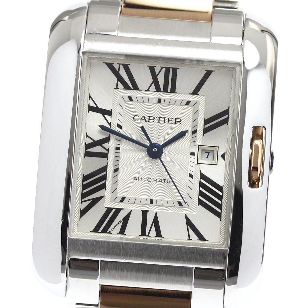 ☆良品 カルティエ タンクアングレーズLM W5310007 メンズ 【中古】