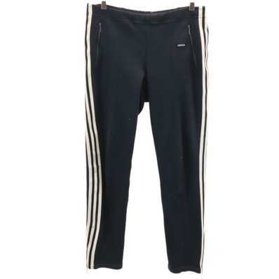 adidas アディダス 70s 西ドイツタグ ヴィンテージ ロングジャージパンツ 3 ブラック デサント