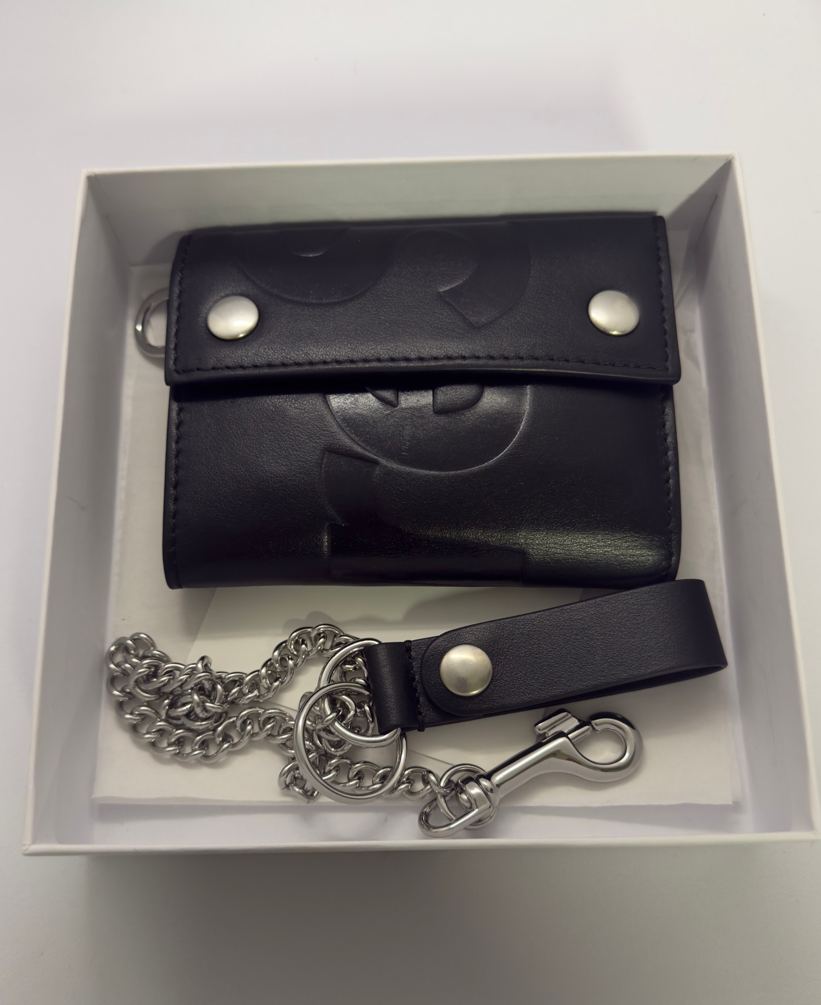 Supreme Leather Chain Wallet (26SS) "Black"