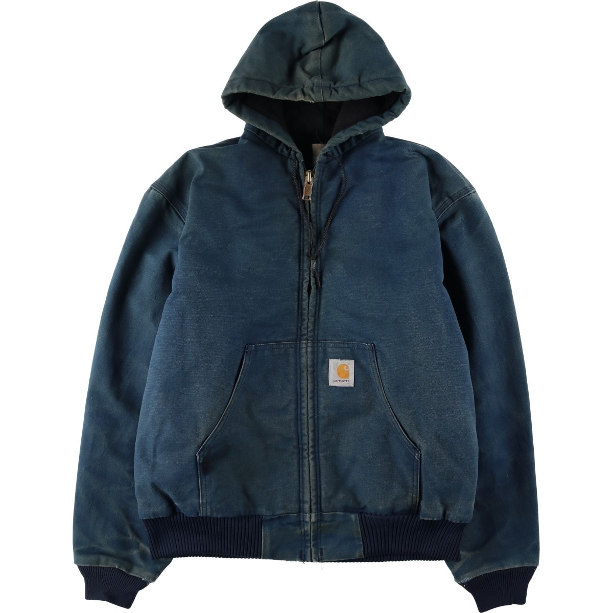 古着 カーハート Carhartt アクティブジャケット 中綿入り ダックフルジップパーカー メンズL相当/eaa636564