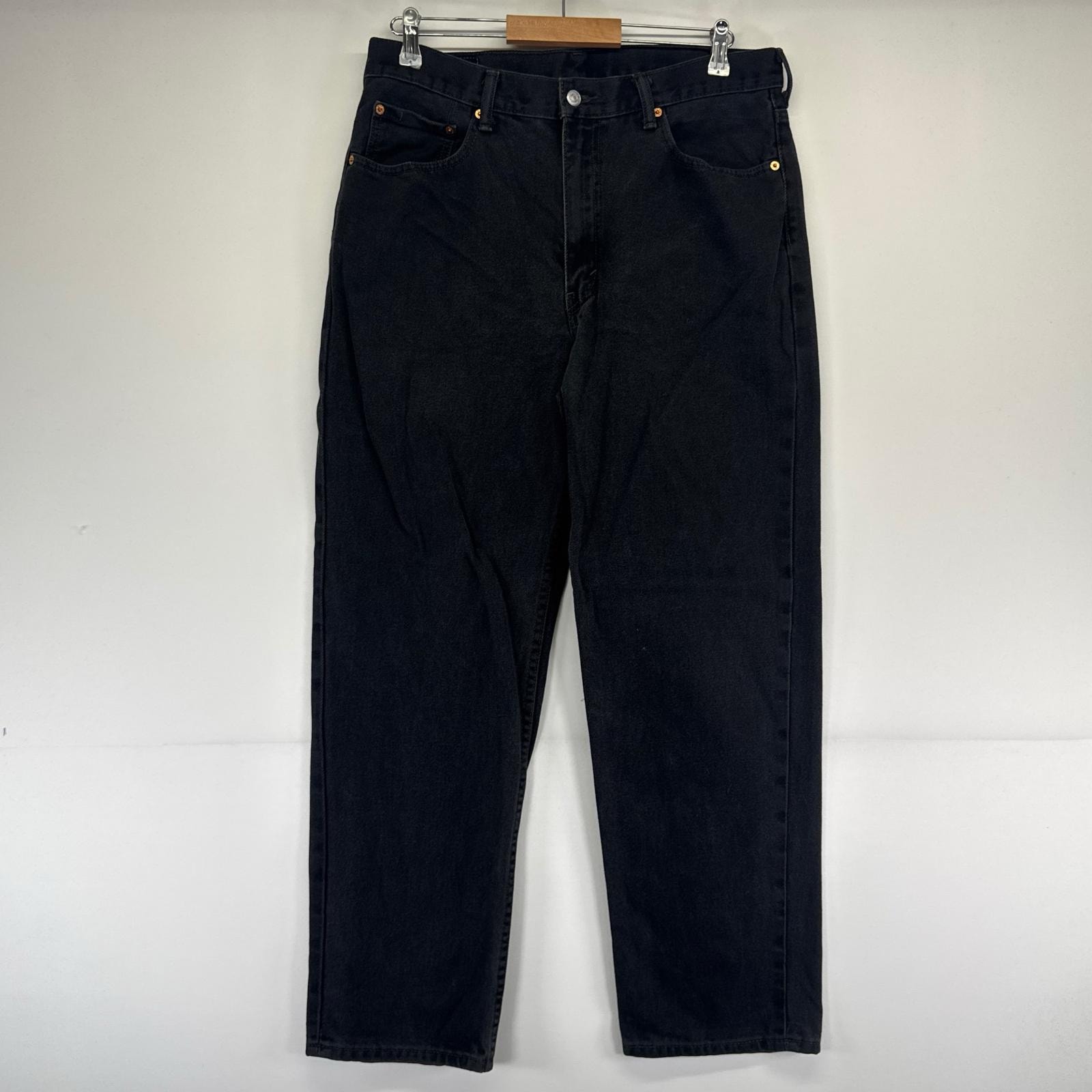 古着 リーバイス Levi's デニム パンツ 550 テーパード ジーパン バギー W36×L32  ブラック系 メンズ