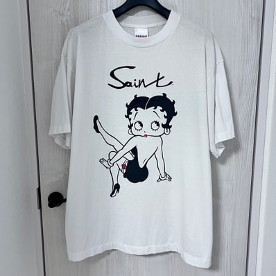 SAINT Mxxxxxx x Betty Boop SS Tee "White" SM-HR1-0000-C40