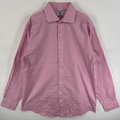 古着 ブルックスブラザーズ Brooks Brothers 長袖シャツ REGENT ボタンシャツ カラーシャツ 16 L ピンク系 チェック メンズ