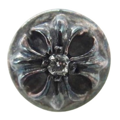 Chrome Hearts Cross Ball Stud Earring 1 Diamond "Silver"