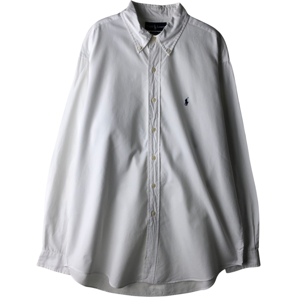 古着 ラルフローレン Ralph Lauren CLASSIC FIT クラシックフィット 長袖 ボタンダウンシャツ メンズXL相当/eaa477476