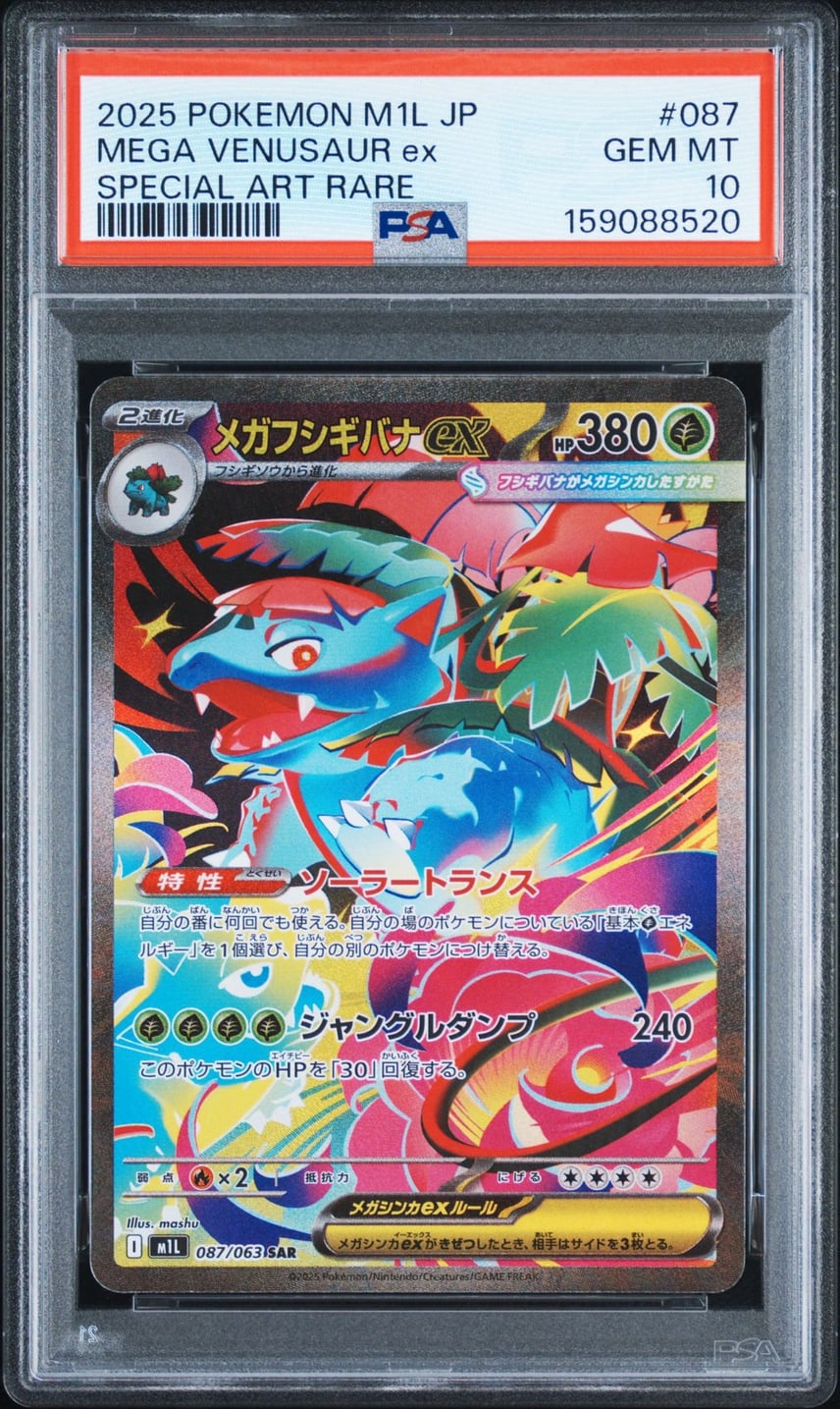 PSA10】3連番 進化ライン メガフシギバナex SAR AR メガブレイブ PSA10 PSA10】3連番 進化ライン メガフシギバナex SAR AR メガブレイブ PSA10