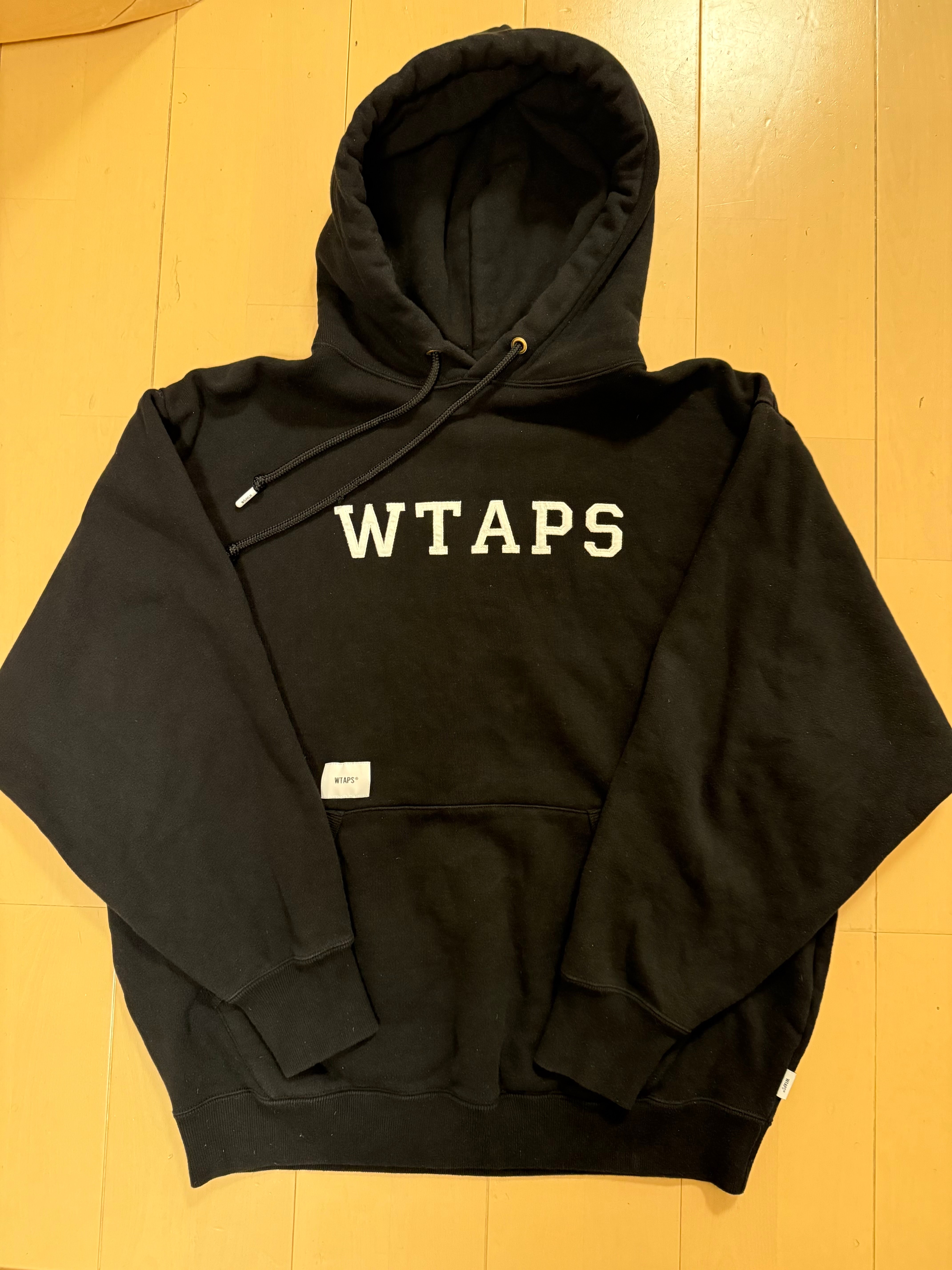 Wtaps Academy / Hoody / Cotton. College "Black"