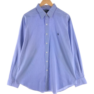 古着 ラルフローレン Ralph Lauren POLO by Ralph Lauren ANDREW 長袖 コットンチェックシャツ メンズXL相当/eaa539269