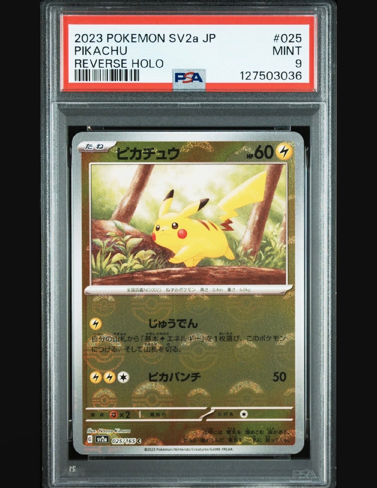 ピカチュウ C: モンスターボールミラー[SV2a 025/165](強化拡張パック「ポケモンカード151」)