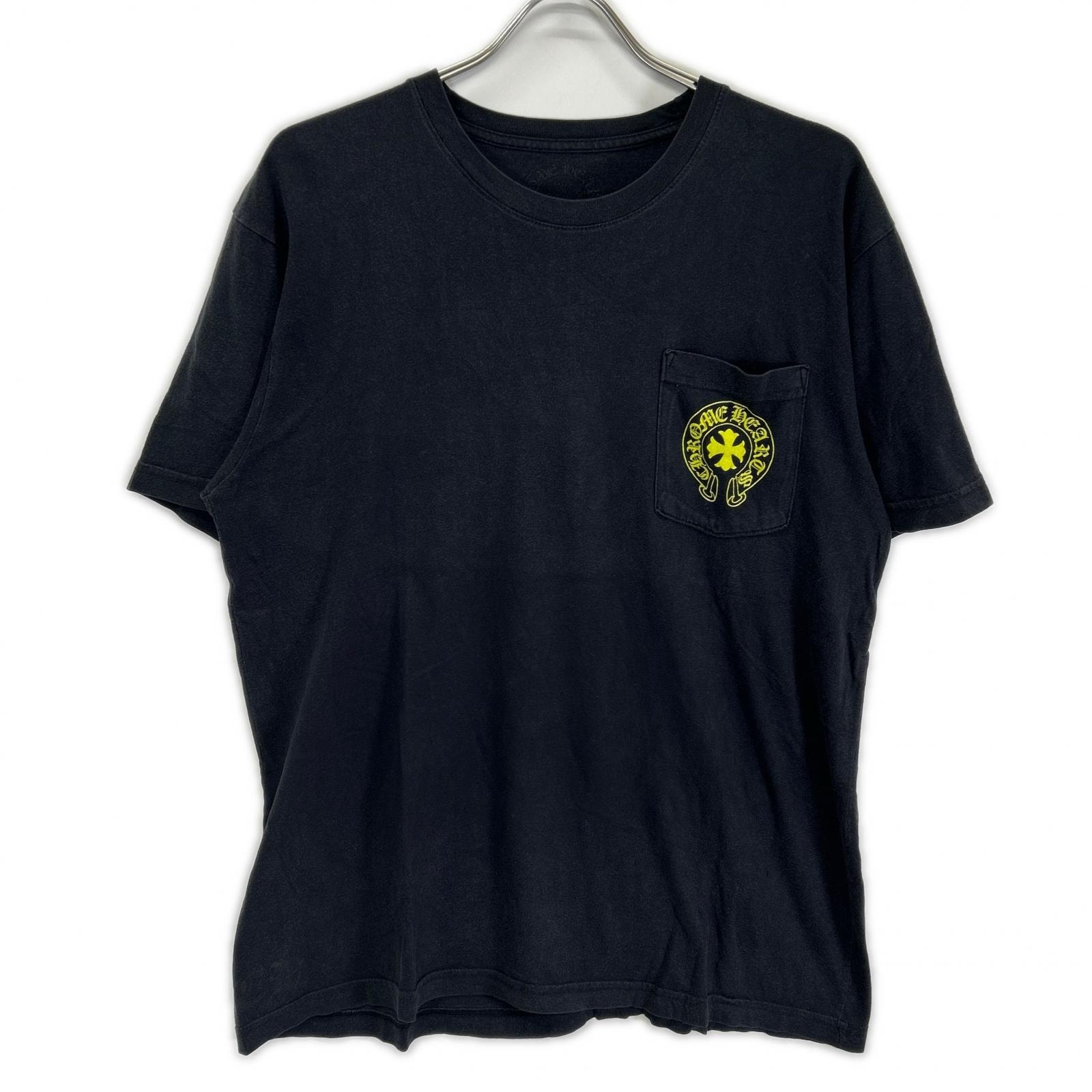 クロムハーツ ブラック バックプリント 半袖Tシャツ L