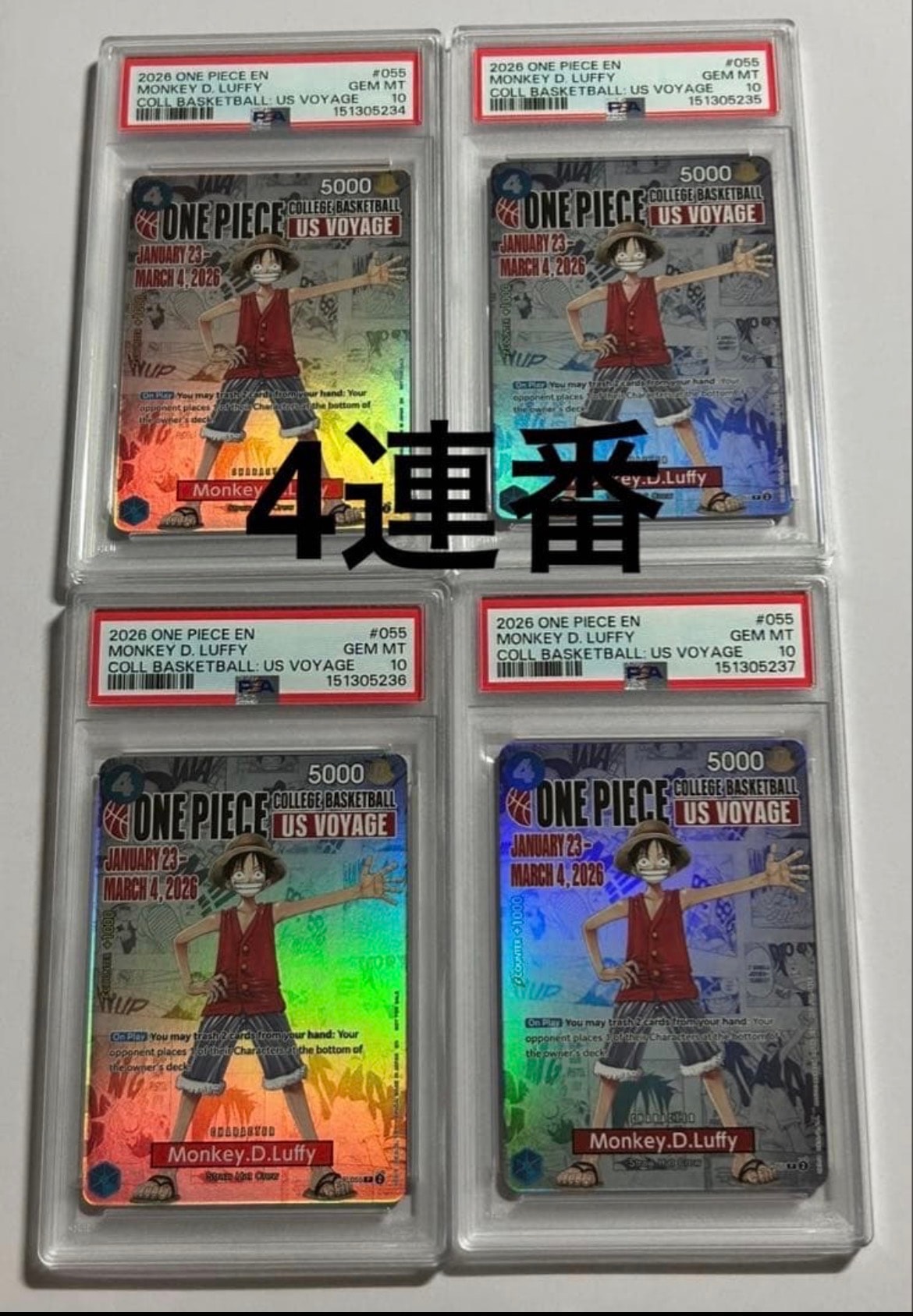 PSA10】モンキー・D・ルフィ：P (開封済) [P-055]【英語版