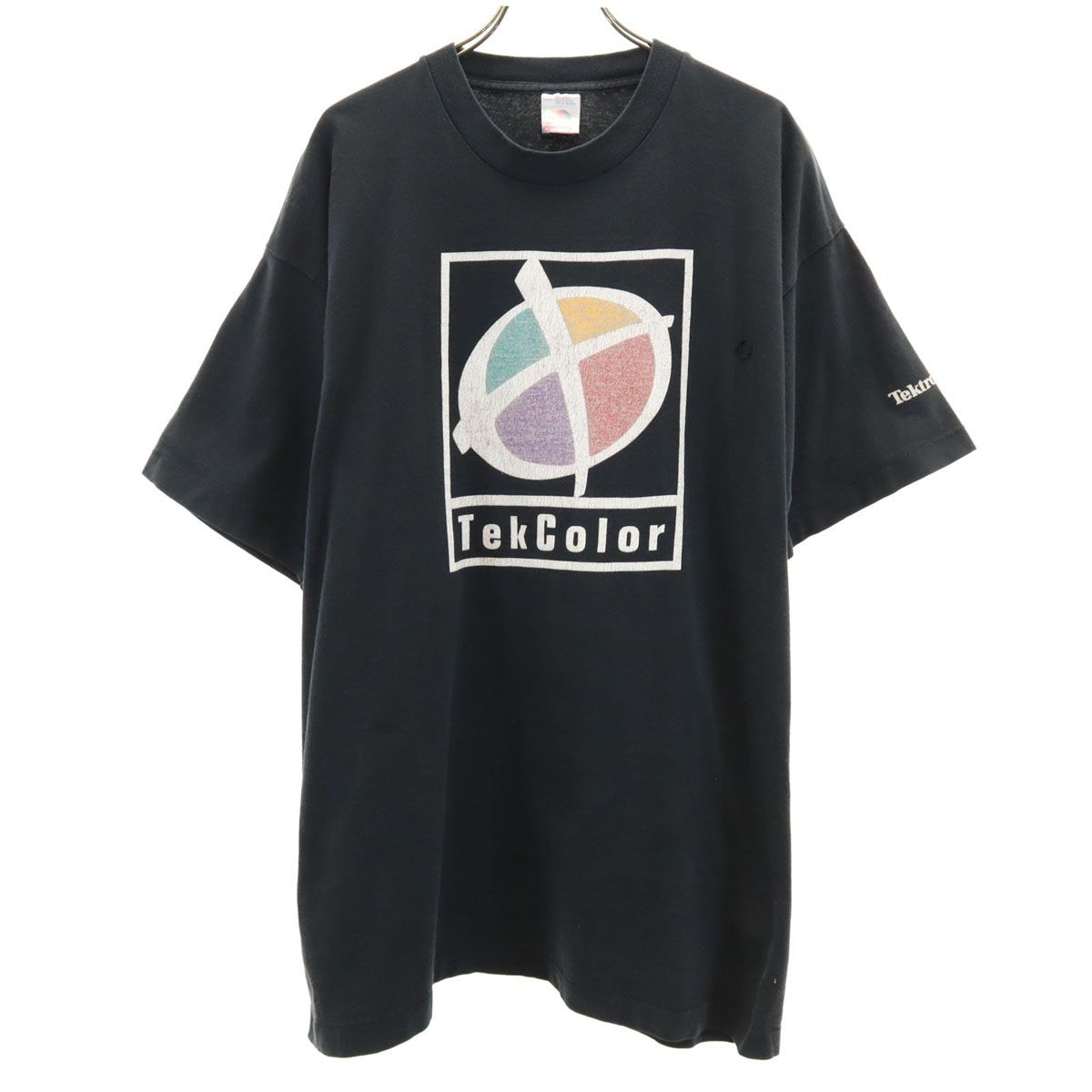 FRUIT OF THE LOOM フルーツオブザルーム 90s オールド 半袖 Tシャツ XL ブラック シングルステッチ