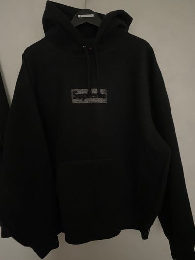 Supreme Inside Out Box Logo Hooded Sweatshirt "Black"