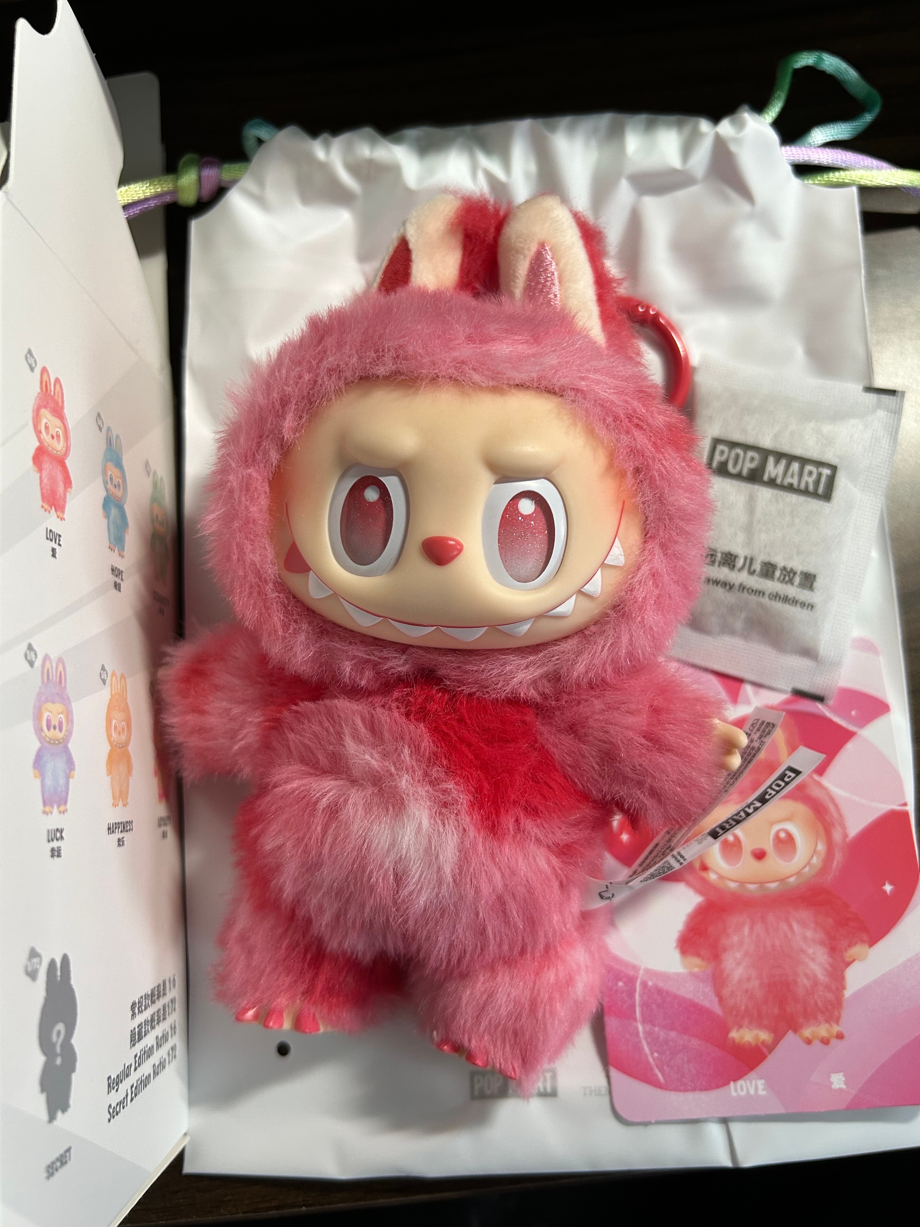 POP MART THE MONSTERS (LABUBU) Big into Energy Series Plush Pendant LOVE