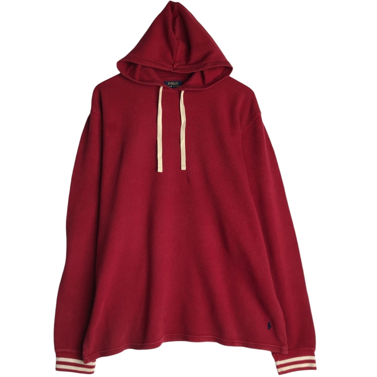 古着 ラルフローレン Ralph Lauren POLO RALPH LAUREN フード付き サーマルロンT ワッフル メンズXL相当/eaa628340