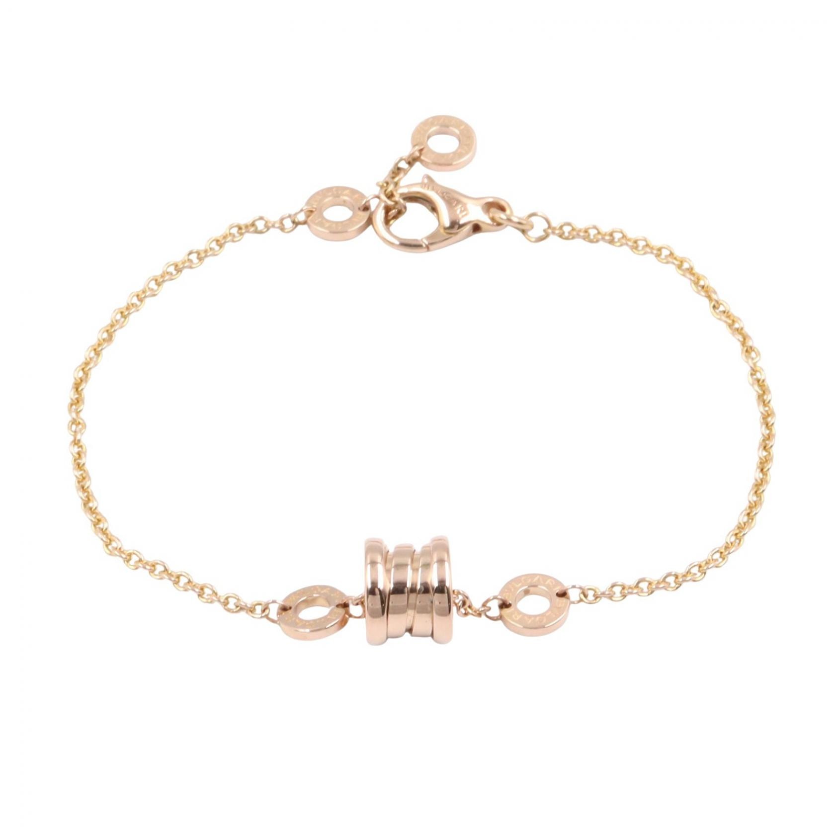 ブルガリ BVLGARI B-zero1 ビーゼロワン エレメント ブレスレット ブレスレット アクセサリー K18PG(ピンクゴールド) レディース ゴールド系 【中古】