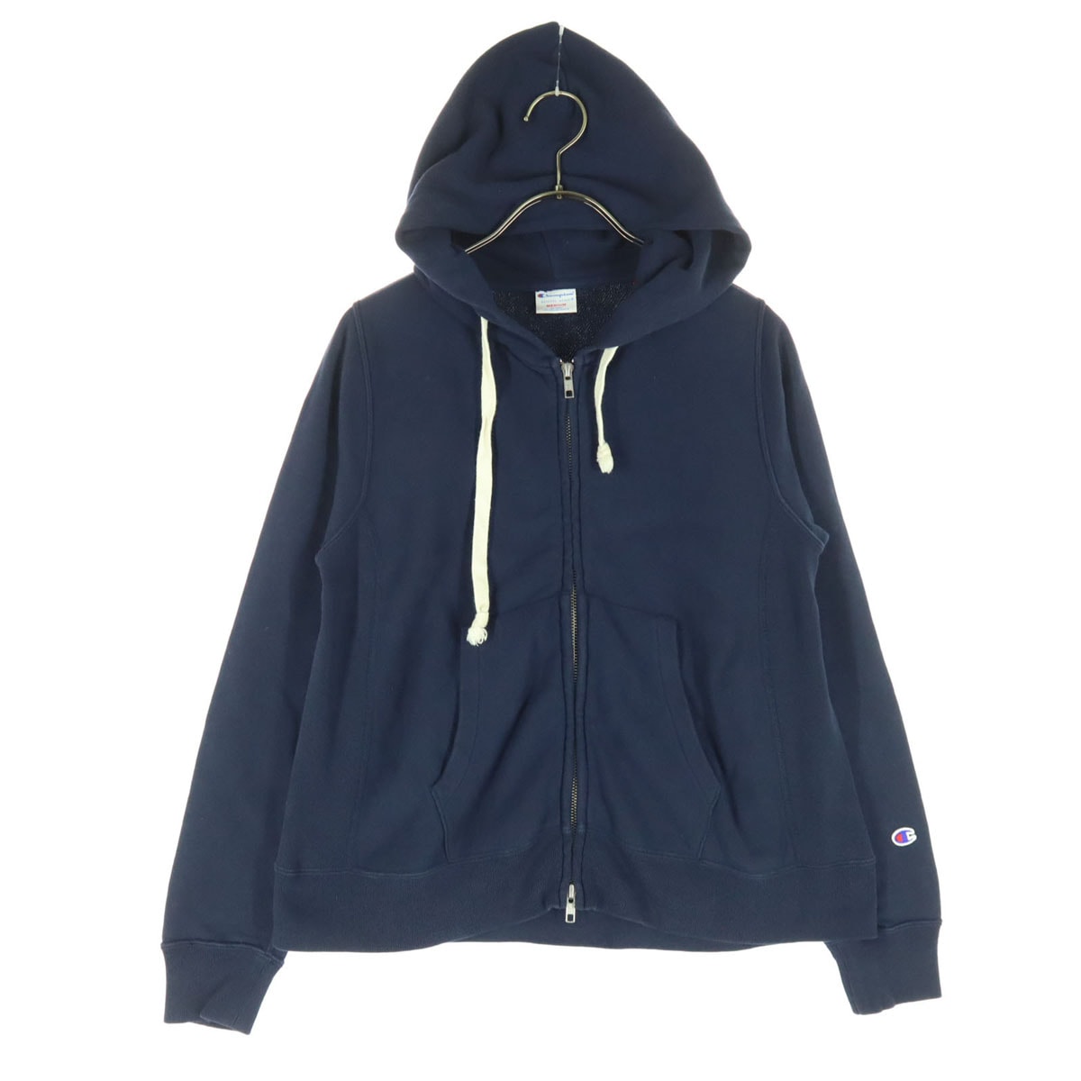 Champion チャンピオン 長袖 ジップパーカー M ネイビー
